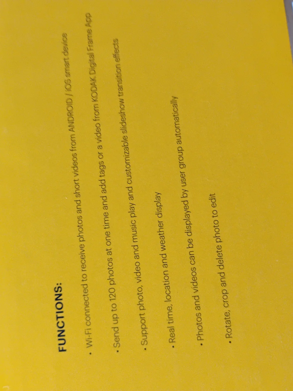 Kodak Classic Photo Frame in Yellow and Black Packaging